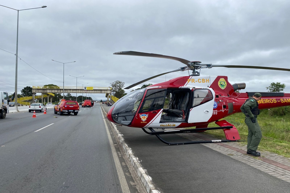 Vítima De Acidente é Resgatada De Helicóptero E Levada Ao Hospital 3276