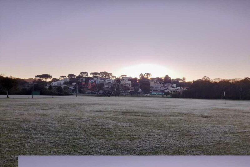 paraná frio previsão do tempo parque barigui geada