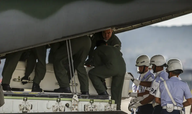 vítimas avião caiu vinhedo identificação corpos transporte fab cascavel